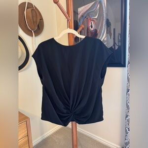 J.Crew Black twist front top size medium